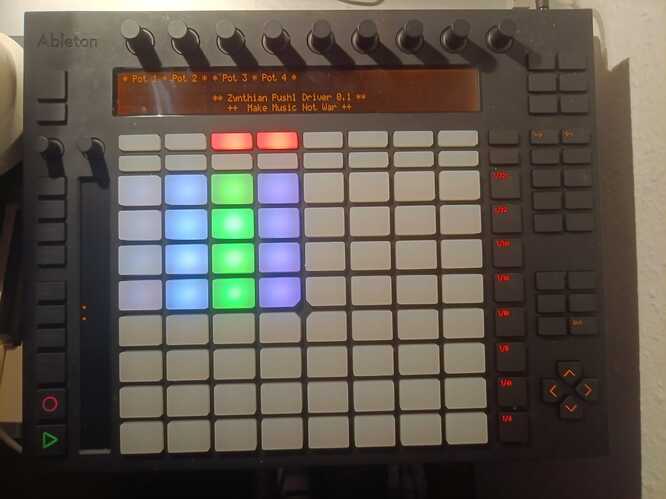 Driver for Ableton Push 1 - First Steps - Software