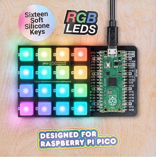 Pico RGB Keypad Base - PIMORONI £21.90