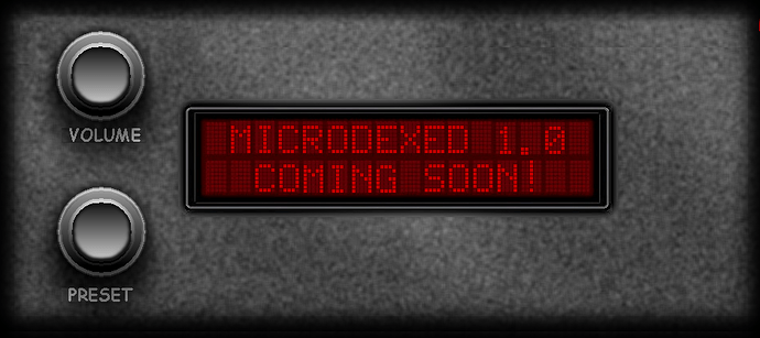 MicroDexed Red Screen   Encoders