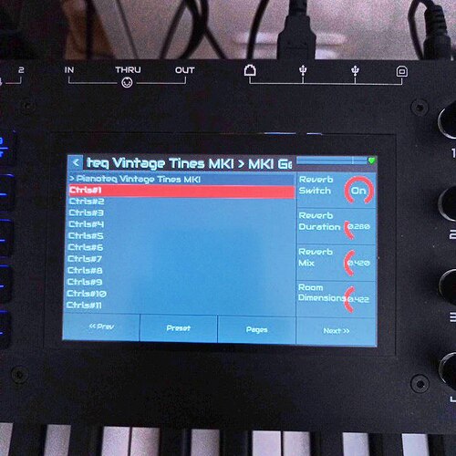 first settings Pianoteq