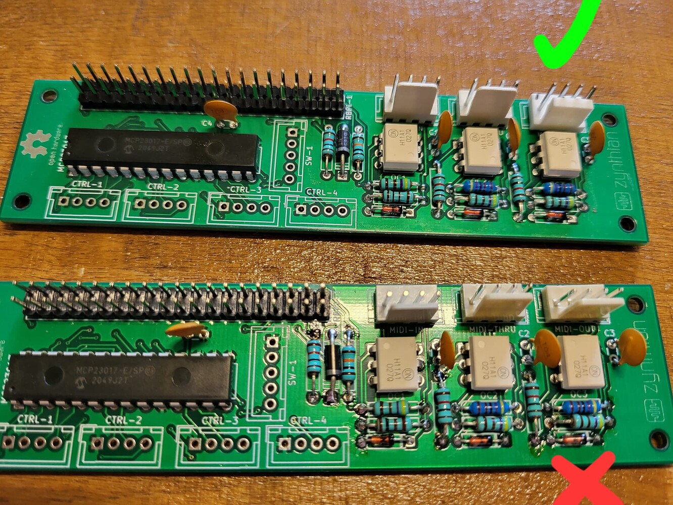 Kit v2 jst midi pinout Hardware Zynthian Discourse