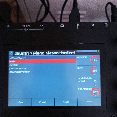 first settings Fluidsynth