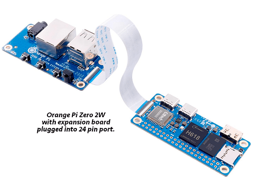 Orange Pi Zero 2W with expansion board