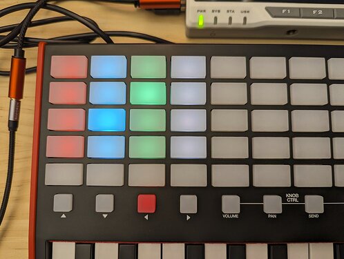 PAD color and brightness